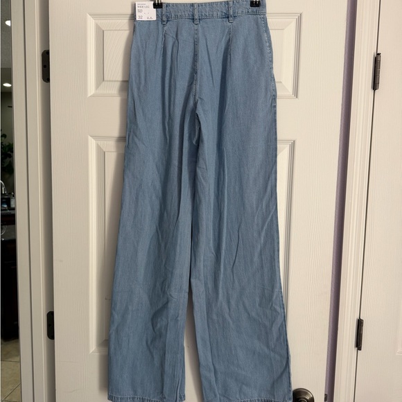 NWT, Mango Wide-Leg Lytell Pants w Pleats - Picture 7 of 10